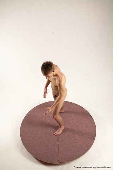 Nude Man White Standing poses - ALL Slim Short Brown Standing poses - simple Multi angles poses Realistic