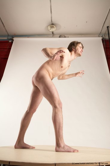 Nude Man White Standing poses - ALL Slim Short Brown Standing poses - simple Multi angles poses Realistic