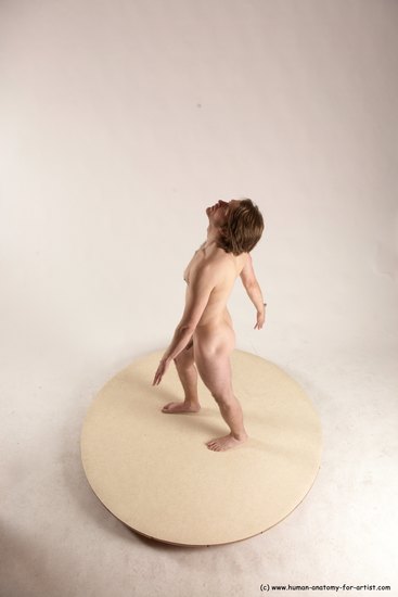 Nude Man White Standing poses - ALL Slim Short Brown Standing poses - simple Multi angles poses Realistic