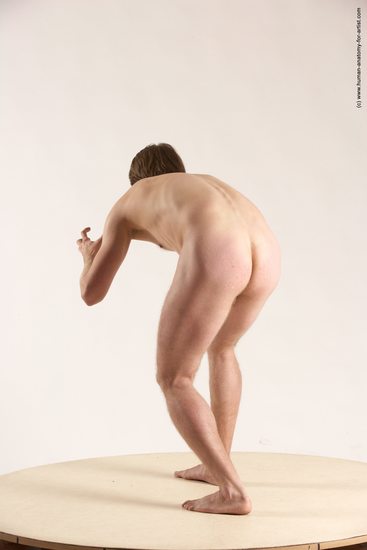 Nude Man White Standing poses - ALL Slim Short Brown Standing poses - simple Multi angles poses Realistic