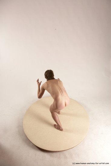 Nude Man White Standing poses - ALL Slim Short Brown Standing poses - simple Multi angles poses Realistic