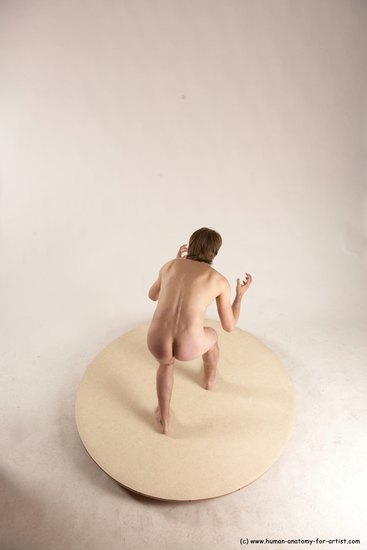 Nude Man White Standing poses - ALL Slim Short Brown Standing poses - simple Multi angles poses Realistic