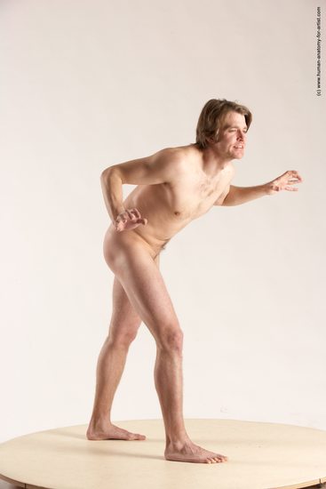 Nude Man White Standing poses - ALL Slim Short Brown Standing poses - simple Multi angles poses Realistic