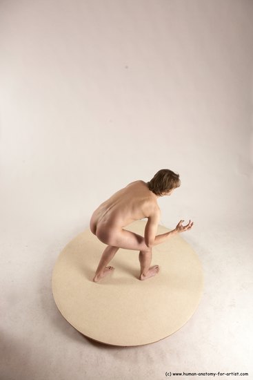 Nude Man White Standing poses - ALL Slim Short Brown Standing poses - simple Multi angles poses Realistic