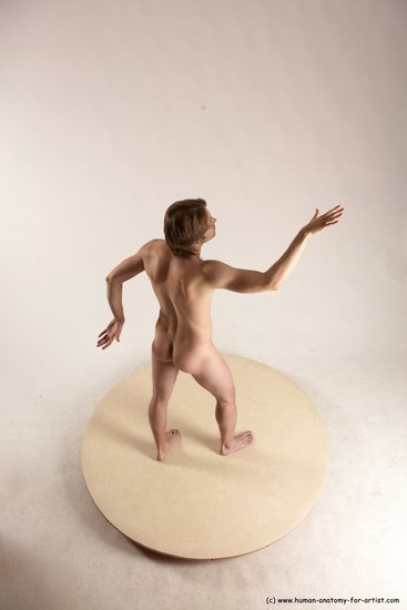 Nude Man White Standing poses - ALL Slim Short Brown Standing poses - simple Multi angles poses Realistic