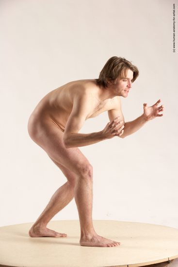 Nude Man White Standing poses - ALL Slim Short Brown Standing poses - simple Multi angles poses Realistic