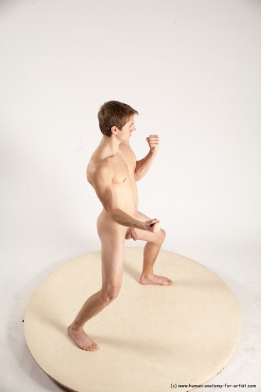 Nude Man White Standing poses - ALL Slim Short Brown Standing poses - simple Multi angles poses Realistic