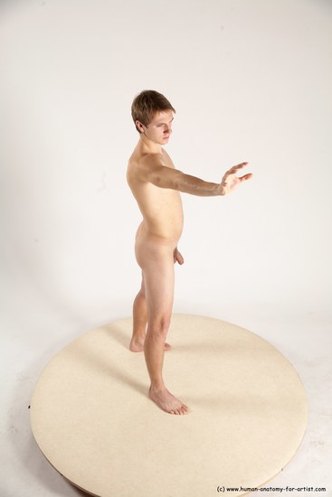 Nude Man White Standing poses - ALL Slim Short Brown Standing poses - simple Multi angles poses Realistic