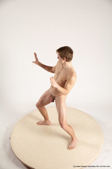 Nude Man White Standing poses - ALL Slim Short Brown Standing poses - simple Multi angles poses Realistic