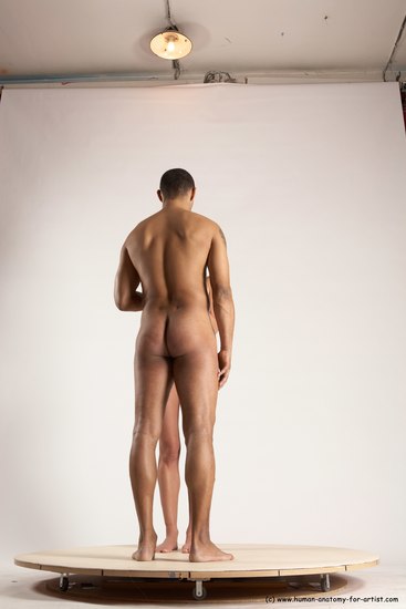 Nude Woman - Man Another Standing poses - ALL Slim Short Brown Standing poses - simple Multi angles poses Realistic