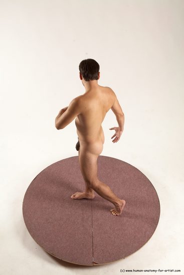 Nude Man White Standing poses - ALL Slim Short Brown Standing poses - simple Multi angles poses Realistic