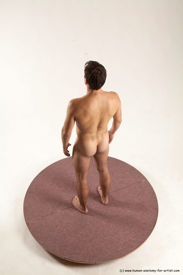 Nude Man White Standing poses - ALL Slim Short Brown Standing poses - simple Multi angles poses Realistic