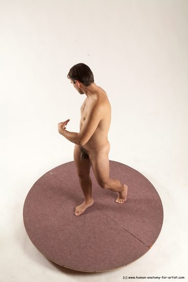 Nude Man White Standing poses - ALL Slim Short Brown Standing poses - simple Multi angles poses Realistic