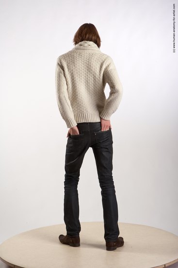 Casual Man White Standing poses - ALL Underweight Medium Brown Standing poses - simple Academic