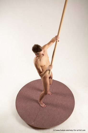 Nude Man White Standing poses - ALL Slim Short Brown Standing poses - simple Multi angles poses Realistic