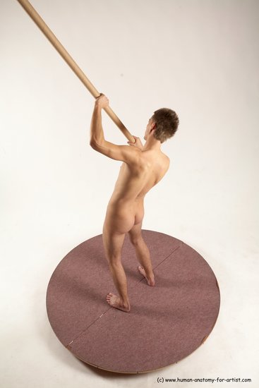 Nude Man White Standing poses - ALL Slim Short Brown Standing poses - simple Multi angles poses Realistic