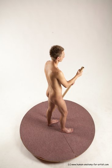 Nude Man White Standing poses - ALL Slim Short Brown Standing poses - simple Multi angles poses Realistic