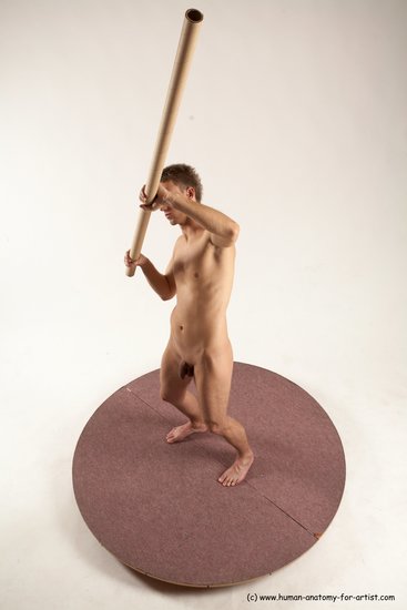 Nude Man White Standing poses - ALL Slim Short Brown Standing poses - simple Multi angles poses Realistic