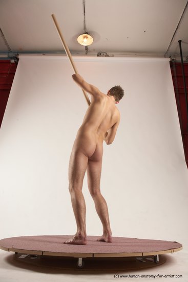 Nude Man White Standing poses - ALL Slim Short Brown Standing poses - simple Multi angles poses Realistic