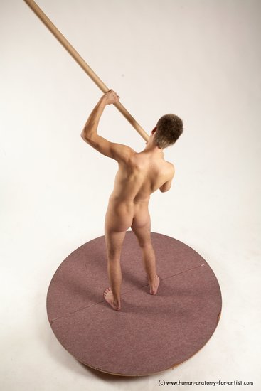 Nude Man White Standing poses - ALL Slim Short Brown Standing poses - simple Multi angles poses Realistic