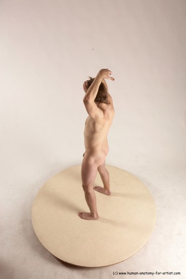 Nude Man White Standing poses - ALL Slim Short Brown Standing poses - simple Multi angles poses Realistic