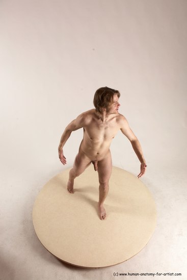 Nude Man White Standing poses - ALL Slim Short Brown Standing poses - simple Multi angles poses Realistic