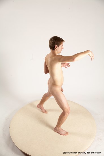 Nude Man White Standing poses - ALL Athletic Short Brown Standing poses - simple Multi angles poses Realistic