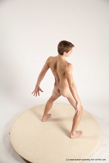 Nude Man White Standing poses - ALL Athletic Short Brown Standing poses - simple Multi angles poses Realistic