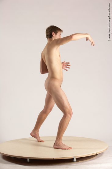 Nude Man White Standing poses - ALL Athletic Short Brown Standing poses - simple Multi angles poses Realistic