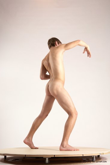 Nude Man White Standing poses - ALL Athletic Short Brown Standing poses - simple Multi angles poses Realistic