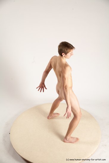 Nude Man White Standing poses - ALL Athletic Short Brown Standing poses - simple Multi angles poses Realistic