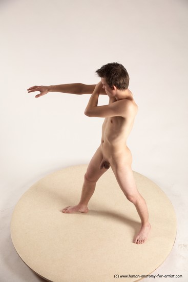 Nude Man White Standing poses - ALL Athletic Short Brown Standing poses - simple Multi angles poses Realistic