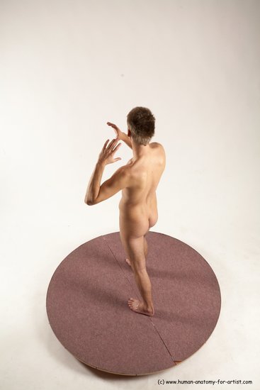 Nude Man White Standing poses - ALL Slim Short Brown Standing poses - simple Multi angles poses Realistic