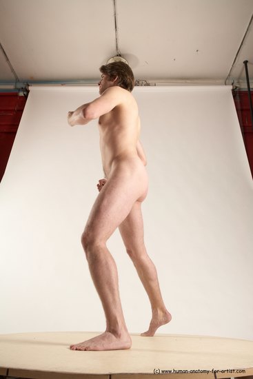 Nude Man White Standing poses - ALL Slim Short Brown Standing poses - simple Multi angles poses Realistic