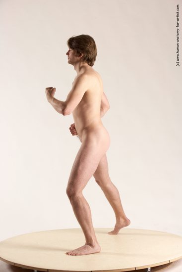 Nude Man White Standing poses - ALL Slim Short Brown Standing poses - simple Multi angles poses Realistic