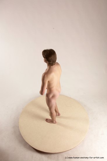 Nude Man White Standing poses - ALL Slim Short Brown Standing poses - simple Multi angles poses Realistic