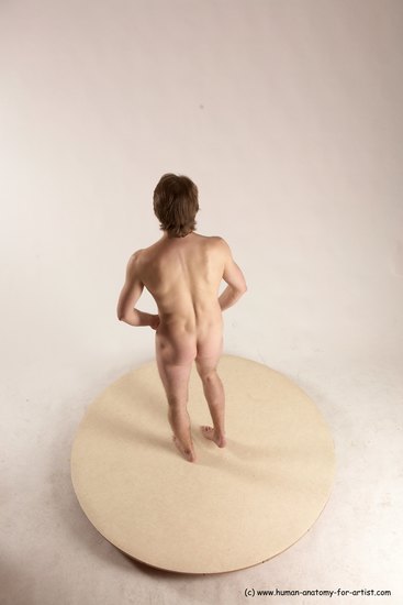 Nude Man White Standing poses - ALL Slim Short Brown Standing poses - simple Multi angles poses Realistic