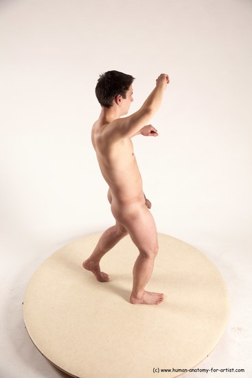 Nude Man White Standing poses - ALL Average Short Brown Standing poses - simple Multi angles poses Realistic