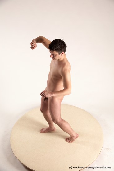 Nude Man White Standing poses - ALL Average Short Brown Standing poses - simple Multi angles poses Realistic