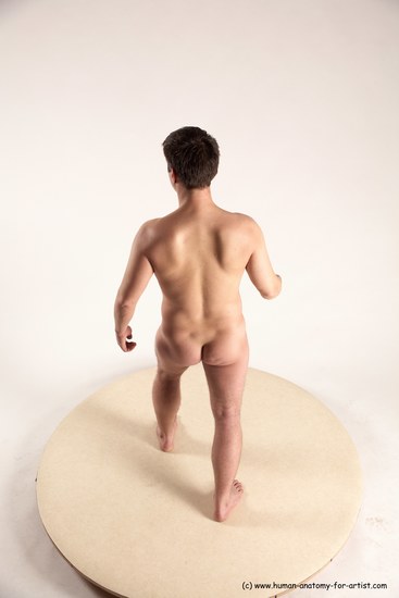 Nude Man White Standing poses - ALL Average Short Brown Standing poses - simple Multi angles poses Realistic