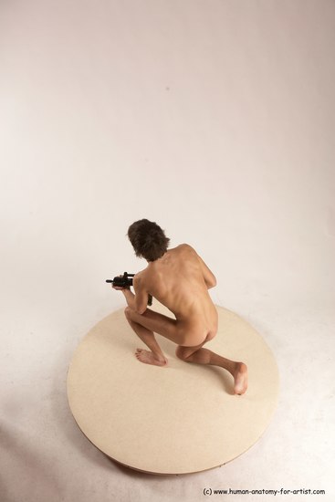 Nude Fighting with gun Man White Standing poses - ALL Slim Short Brown Standing poses - simple Multi angles poses Realistic Fighting poses - ALL