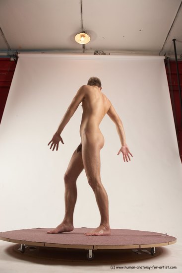 Nude Man White Standing poses - ALL Slim Short Brown Standing poses - simple Multi angles poses Realistic