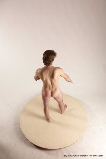 Nude Man White Standing poses - ALL Slim Short Brown Standing poses - simple Multi angles poses Realistic