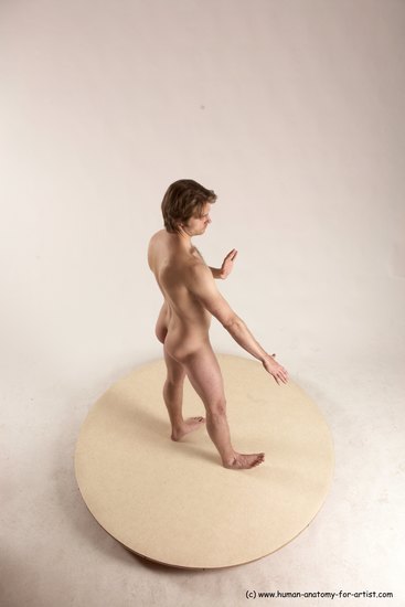 Nude Man White Standing poses - ALL Slim Short Brown Standing poses - simple Multi angles poses Realistic