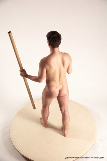 Nude Man White Standing poses - ALL Average Short Brown Standing poses - simple Multi angles poses Realistic