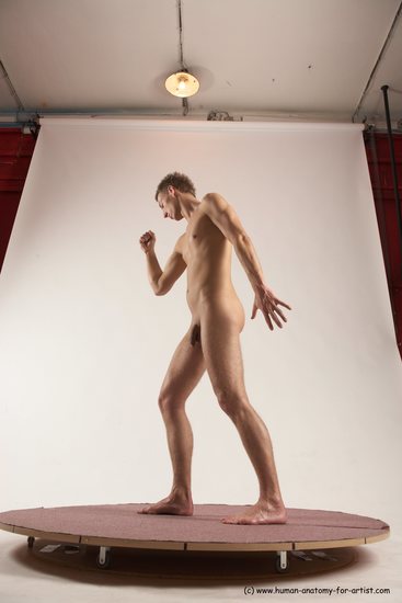 Nude Man White Standing poses - ALL Slim Short Brown Standing poses - simple Multi angles poses Realistic