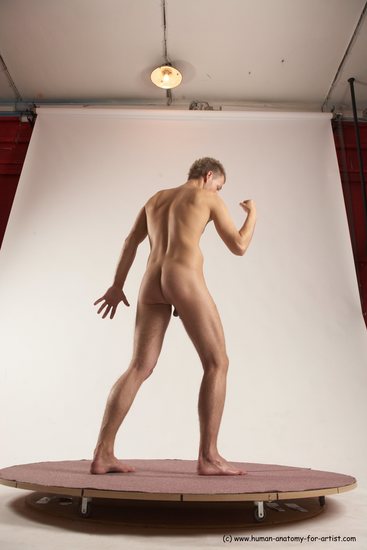 Nude Man White Standing poses - ALL Slim Short Brown Standing poses - simple Multi angles poses Realistic