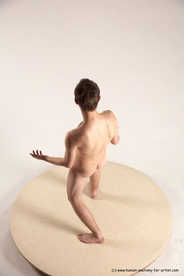 Nude Man White Standing poses - ALL Slim Short Brown Standing poses - simple Multi angles poses Realistic