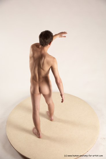 Nude Man White Standing poses - ALL Slim Short Brown Standing poses - simple Multi angles poses Realistic