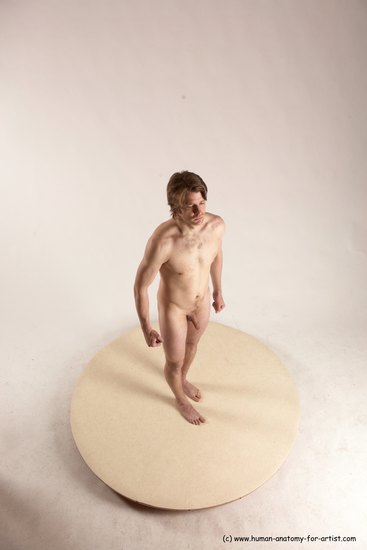 Nude Man White Standing poses - ALL Slim Short Brown Standing poses - simple Multi angles poses Realistic